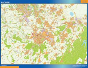 Aachen Große Karte in Deutschland