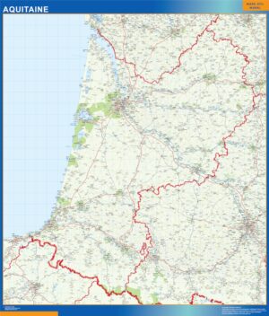Aquitaine Große Karte