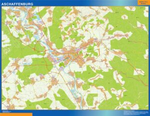 Aschaffenburg Große Karte in Deutschland