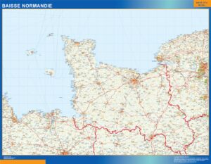 Baisse Normandie Große Karte
