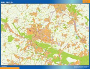 Bielefeld Große Karte in Deutschland