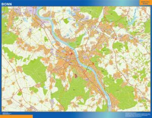 Bonn Große Karte in Deutschland