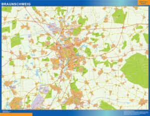 Braunschweig Große Karte in Deutschland