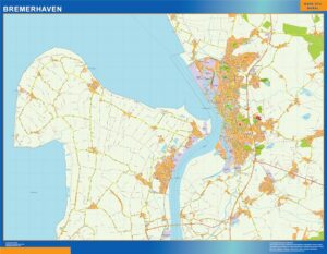 Bremerhaven Große Karte in Deutschland