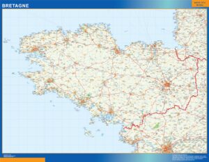 Bretagne Große Karte