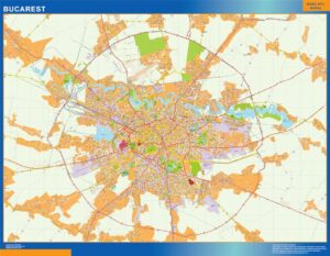 Bucarest Große Karte