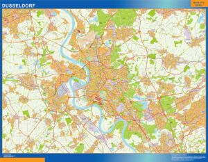 Dusseldorf Große Karte in Deutschland