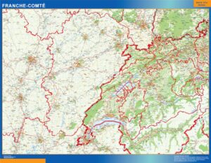 Franche Comte Große Karte