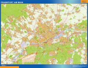 Frankfurt Am Main Große Karte in Deutschland