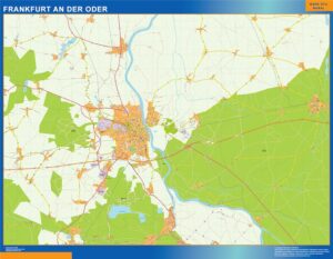 Frankfurt An Der Oder Große Karte in Deutschland