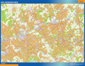 Gelsenkirchen Große Karte in Deutschland