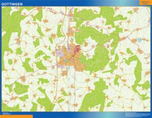 Gottingen Große Karte in Deutschland