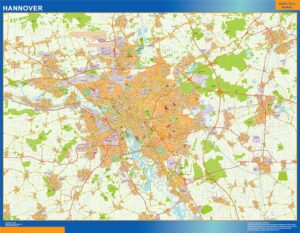 Hannover Große Karte in Deutschland