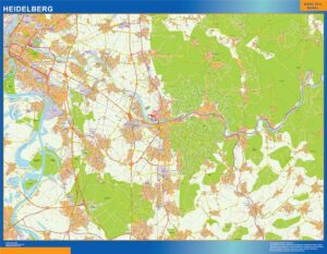 Heidelberg Große Karte in Deutschland