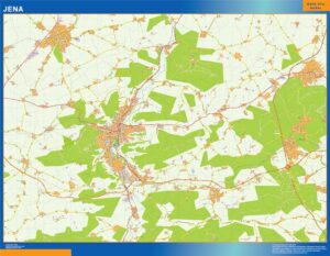Jena Große Karte in Deutschland