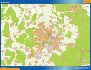 Kassel Große Karte in Deutschland