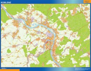 Koblenz Große Karte in Deutschland