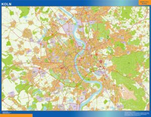 Koln Große Karte in Deutschland