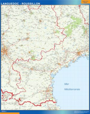 Languedoc Roussillon Große Karte