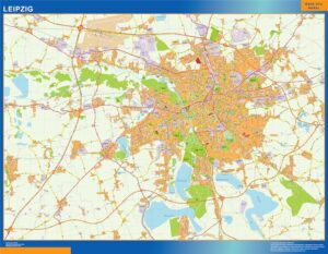 Leipzig Große Karte in Deutschland