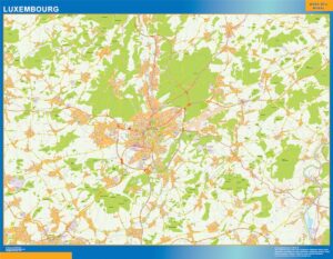 Luxembourg Große Karte