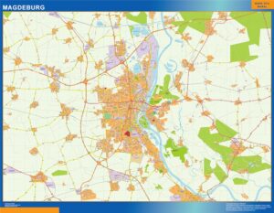 Magdeburg Große Karte in Deutschland
