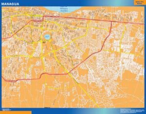 Managua Große Karte