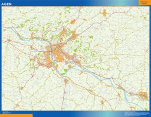 Große Karte von Agen Frankreich