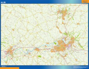 Große Karte von Albi Frankreich