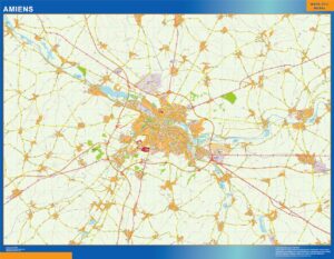 Große Karte von Amiens Frankreich