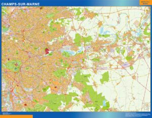 Große Karte von Champs Sur Marne Frankreich
