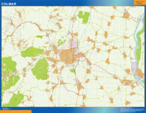 Große Karte von Colmar Frankreich