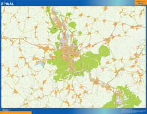 Große Karte von Epinal Frankreich