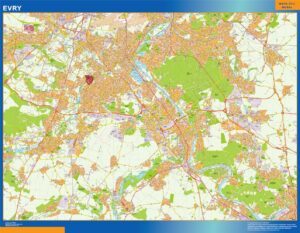 Große Karte von Evry Frankreich