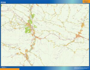 Große Karte von Foix Frankreich