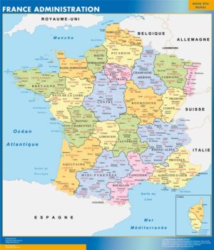 Große Karte von Frankreich departments