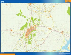Große Karte von Gap Frankreich