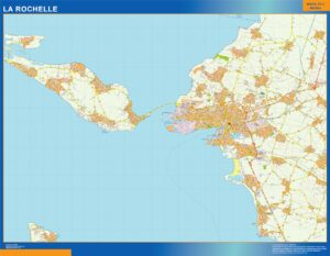 Große Karte von La Rochelle Frankreich