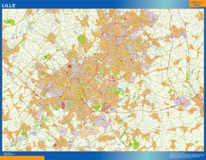 Große Karte von Lille Frankreich