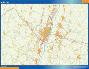 Große Karte von Macon Frankreich