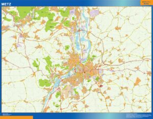Große Karte von Metz Frankreich