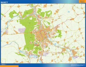 Große Karte von Nancy Frankreich
