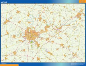 Große Karte von Niort Frankreich