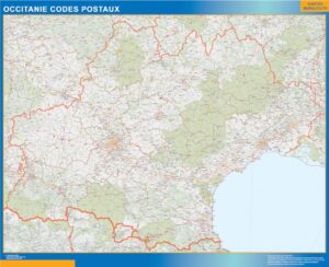 Große Karte von OccitanIe Postleitzahlen
