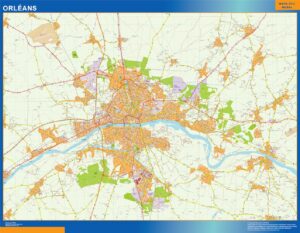 Große Karte von Orleans Frankreich