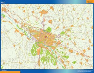 Große Karte von Pau Frankreich