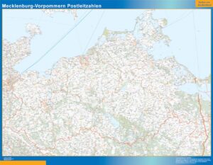Mecklenburg-Vorpommern Postleitzahlen Große Karte