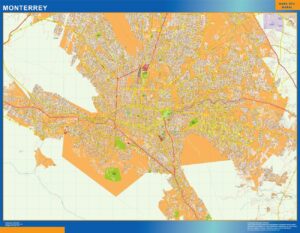 Monterrey Große Karte Mexiko