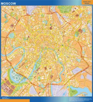 Moscow Große Karte