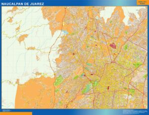 Naucalpan de Juarez Große Karte Mexiko